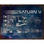 NASA Saturn V Vintage Tin Sign