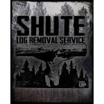 Shute Log Removal Vintage Tin Sign