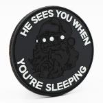 Sees You When Your Sleeping PVC Patch &ast;&ast;GLOW IN THE DARK&excl; &ast;&ast;