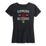 Women's Sunburn and Bad Decisions Tee