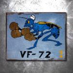 VF-72 Fighting Wasps Vintage Tin Sign