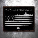 9/11 Tribute Flag Vintage Tin Sign