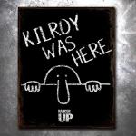Kilroy Was Here Vintage Tin Sign