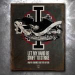 Against All Evil Vintage Tin Sign