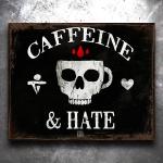 C+H SKull Mug Vintage Tin Sign