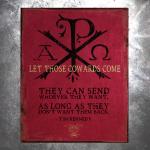 Let Those Cowards Come Vintage Tin Sign