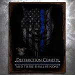 TBL Destruction Cometh Vintage Tin Sign