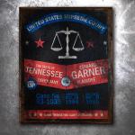 Tennessee Vs. Garner Vintage Tin Sign