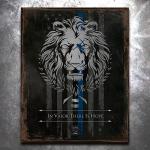 Live As A Lion TBL Vintage Tin Sign