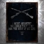 Why I Joined The Infantry Vintage Tin Sign