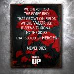 Paratrooper Poppy Vintage Tin Sign