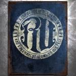 Permanent Scowl Vintage Tin Sign