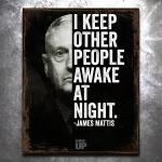 Mattis Awake Vintage Tin Sign