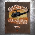 Col Kilgore's Helicopter Tours Vintage Tin Sign