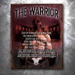 The Warrior Vintage Tin Sign