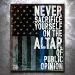 Public Opinion Vintage Tin Sign