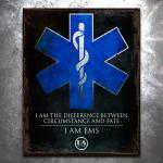 I Am EMS Vintage Tin Sign