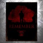 Remember Poppy Vintage Tin Sign