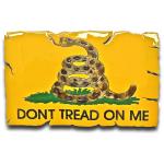 American Liquid Metal - Dont Tread on Me Flag Sign