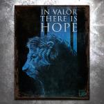 In Valor Vintage Tin Sign