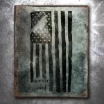 Jarred Flag Vintage Tin Sign