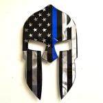 American Liquid Metal - Thin Blue Line Spartan Sign