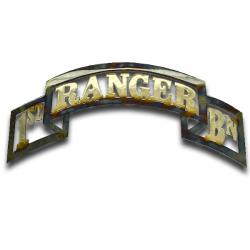 American Liquid Metal - 1/75th Ranger Battalion Scroll Sign
