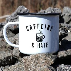 Caffeine and Hate Bullets Tin Mug