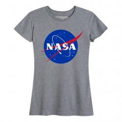 Women's NASA "Meatball" Insignia Tee Gray