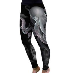 Women's White Octopus Leggings