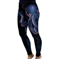 Women's Blue Octopus Leggings