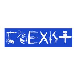 Blue Coexist Sticker