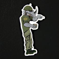 The Damn Few Rhino Pin