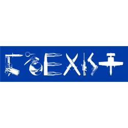 Blue Coexist Sticker - Large