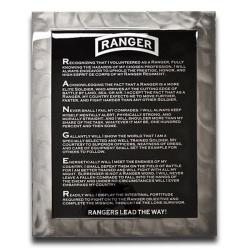 American Liquid Metal - Ranger Creed 75th RGR Sign