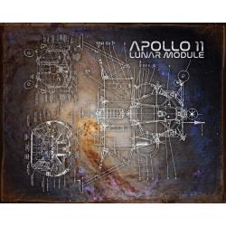 NASA Apollo 11 Vintage Tin Sign