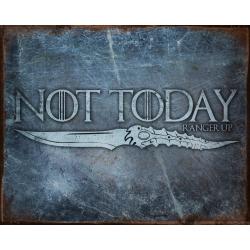 Not Today Vintage Tin Sign