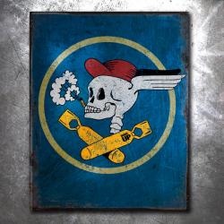 587th Bomber Squadron Vintage Tin Sign