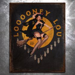 Looooney Lou Vintage Tin Sign