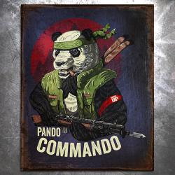 Pando Commando Vintage Tin Sign