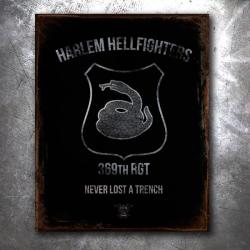 Harlem Hell Fighters Vintage Tin Sign