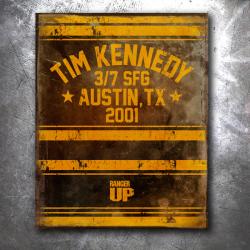 Tim Kennedy Fight Vintage Tin Sign