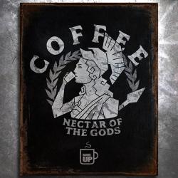 Athena Nectar Of The Gods Vintage Tin Sign