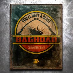 Baghdad Summer Camp Vintage Tin Sign
