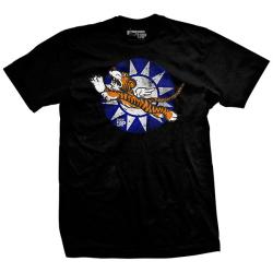 Black Flying Tigers Bomber T-Shirt