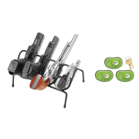 Handgun Rack and 3 Trigger Locks Bundle