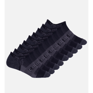 Athletic Socks Bundle - Carbon - L - 9 Pack