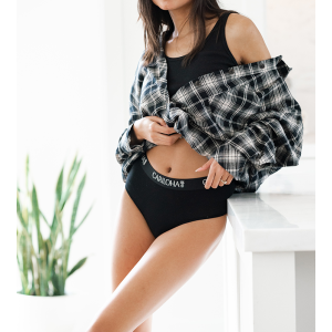 Cariloha Bamboo High Rise Brief - Black-S - $18.00 at Cariloha 