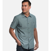 Bamboo Woven Button-Up - Coastal Green - S