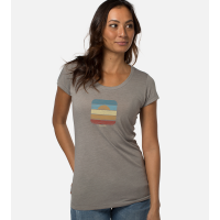 Bamboo Scoop Tee - Beach Board - Gray Heather - L